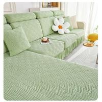 ราคา ผ้าขนแกะฟองน้ำยืดหยุ่นสำหรับโซฟา ผ้าคลุมเก้าอี้แบบถักแบบ DIY ลายเรขาคณิต ผ้าขนแกะโพลีเอสเตอร์สไตล์วินเทจ (23826674809)