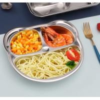 ราคา JUNCHUANG จานสแตนเลสสำหรับเด็ก จานหลุม จานข้าวเด็ก ถาดหลุม จานสแตนเลสสำหรับเด็ก จานหลุม จานข้าวเด็ก ถาดหลุม (24785659112)