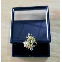 ราคา แหวนทองเหลือง แหวนทองเหลืองใบมะกอก แหวนพลอยนพเก้าใบมะกอก BR 26 (17861644448)