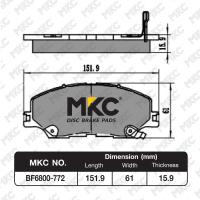 ราคา ผ้าเบรคหน้า หลัง ISUZU DMAX อีซูซุ ดีแม็ก 2020 ON ALL NEW DMAX SPARK SPACE CAB V CROSS Hi LANDER ผ้าเบรค MKC ผ้าเบรคหน้า dmax ผ้าเบรคหลัง dmax ผ้าเบรก isuzu (15033951587)