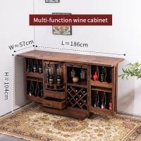 ราคา ตู้เก็บไวน์ ตู้ลิ้นชักไม้เนื้อแข็ง ตู้ลิ้นชักจัดเก็บไวน์แดงบานเปิด ตู้ไวน์ ตู้ลิ้นชักไม้เก่าบานเปิด ตู้วางของ วางแจกัน เครื่องประดับ (22352855961)