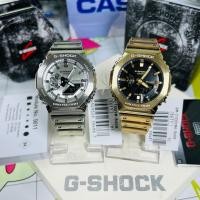 ราคา CASIO G SHOCK รุ่นใหม่ล่าสุด G Steel G Shock Fine Metalic Series Gold Watch GM 2100YMG 9D ทอง GM 2100YM 8D เงิน ของแท้ 100 ประกันศูนย์ 1 ปี (24337630547)