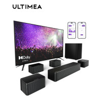 ราคา ULTIMEA Soundbar Dolby 7 1ch Atmos 460W ซาวด์บาร์ TCL พร้อมซับวูฟเฟอร์พูดเสียงรอบทิศทางซับวูฟเฟอร์ไร้สายการเชื่อมต่อ D80โพไซด์ (24988707685)
