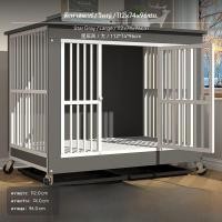 ราคา คอกสุนัขในบ้านขนาดใหญ่ คอกสุนัขไม้พร้อมถาดสุขา บ้านสัตว์เลี้ยงดีไซน์เฟอร์นิเจอร์สำหรับสุนัขขนาดกลางถึงใหญ่ คอกสุนัขเหล็ก ไม้แบบเคลื่อนย้ายได้ (25023476286)