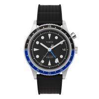 ราคา TIMEX TW2W22600 Waterbury Traditional GMT นาฬิกาข้อมือผู้ชาย สาย Rubber สีดำ หน้าปัด 39 มม (21065040924)
