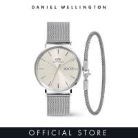 ราคา Daniel Wellington Gift Set Classic 40mm Day Display Sterling Champagne Silver Mesh bracelet 2 8 Silver 185mm Watch Bracelet Set Gift for Men Birthday Annivesary (24513374978)