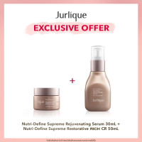 ราคา EXCLUSIVE OFFER Jurlique Nutri Define Supreme Rejuvenating Serum 30ml Nutri Define Supreme Restorative Rich Cream 50ml เซ็ตผลิตภัณฑ์บำรุงผิวหน้า เติมความชุ่มชื่น ลดเลือนริ้วรอย (22088466720)