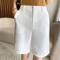 ราคา กางเกงขาสั้นทรงหลวมเอวสูงผ้าลินินสำหรับผู้หญิง กางเกงขายาวทรงตรงลำลองสำหรับใส่ไปทำงานในฤดูร้อน 2023 (22203037057)