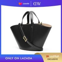 ราคา Only on Lazada Daniel Wellington River Tote Bag Black Gold Tone Bags for women Female bags Hand bag PU leather bag (24358556110)