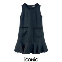 ราคา iCONiC BLACK PIA DRESS 2082 ชุดเดรส สีดำ ทรงเอ แต่งระบาย กระเป๋า อก38 สะโพก40 ยาว34 เดรสออกงาน เดรสแฟชั่น เดรสลูกไม้ เดรสดำ เดรสทำงาน (15471840315)