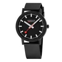 ราคา Mondaine ESSENCE BLACK 41 mm vegan sustainable watch MS1 41120 RB นาฬิกาข้อมือ (18894999557)