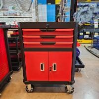 ราคา ตู้เครื่องมือ 3 ลิ้นชัก ช่องเก็บของ 47x79x100 ซม สีแดง ดำ (23047500755)