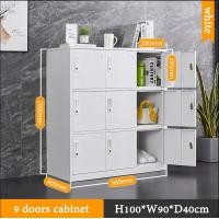 ราคา 6 9 12ช่อง ล็อกเกอร์ตู้เสื้อผ้าเหล็ก ตู้ล็อคเกอร์ ตู้เก็บด้วยล็อค ขาว ใช้สำหรับห้องพักพนักงานสำนักงาน ห้องนอน (25509479167)