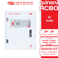 ราคา เครื่องตัดไฟรั่ว กันดูด RCBO รุ่น SURE สำหรับระบบไฟฟ้า 1เฟส และ 3 เฟส เซฟทีคัท สมาร์ท (13235634036)