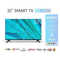 ราคา ทีวี 32 นิ้ว 43 นิ้ว สมาร์ททีวี 50 นิ้ว Smart TV LED WIFI UHD Android 12 0 แอนดรอย ทีวีจอแบน HDMI VGA ราคาถูกๆ (24281917181)