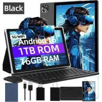 ราคา Android 16 แท็บเล็ต 2025 อัพเกรด 10 1 นิ้วแท็บเล็ต Android กับคีย์บอร์ด 16GB 1TB รองรับการปลดล็อคใบหน้า 18W ชาร์จเร็ว Octa Core CPU รองรับซิมการ์ด WiFi กล้องคู่ 10000mAh ของขวัญฟรี เมาส์ ปากกาสไตลัส ร