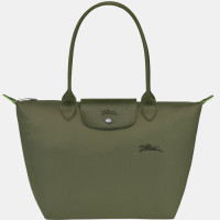 ราคา New 100 Genuine goods longchamp Le Pliage Green Handbag M foldable green long handle waterproof Canvas Shoulder Bags medium size Tote Bag L2605919479 Forest color made in france (21042530814)