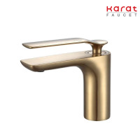 ราคา Karat Faucet ก๊อกผสมอ่างล้างหน้าแบบก้านโยก สีทองด้าน รุ่น KF 01 620 41 (16368887125)