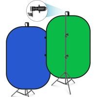 ราคา NEEWER 150X200ซม ฉากหลังแบบพับได้โครเมียมมาพร้อมกับขาตั้งพื้นหลังสีขาวสีดำแบบ2 In 1สำหรับสตูดิโอถ่ายภาพและถ่ายวิดีโอการสตรีมสด (23596165130)