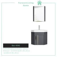 ราคา อ่างล้างหน้าเข้ามุม อ่างล้างหน้าเซรามิคเข้ามุม ชุดอ่างล้างหน้าเข้ามุม เซตอ่างล้างหน้าเข้ามุม อ่างล้างมือ อ่างล้างหน้า รุ่น Bas 4242 (16182718295)