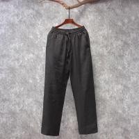 ราคา กางเกงลำลองชายผ้าลินินแท้ระบายอากาศได้ดี ทรงหลวม ทรงตรง กางเกงขายาว ผ้าลินินผสมผ้าฝ้าย ฤดูร้อน 2025 ทรงหลวม ทรงตรง (24333664270)