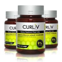 ราคา CURLIV ROYAL JELLY นมผึ้ง รอยัลเยลลี่ เคอร์ลิฟ 3 กระปุก ต้านความเครียด นอนไม่หลับ ลดภูมิแพ้ 1 กระปุก บรรจุ 30 แคปซูล (25172617591)