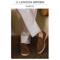 ราคา LONDON BROWN MARCEL รองเท้าหนังแบบสวมทรง MOCCASIN หนังแพะ (24655399219)