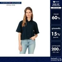 ราคา Tommy Hilfiger เสื้อเชิ๊ต ผู้หญิง รุ่น WW0WW44717 C1G สีน้ำเงิน (25387574601)