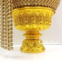 ราคา ฟรีค่าจัดส่ง l ราคาสินค้าเป็นคู่ l พานพุ่ม พานพุ่มเงินทอง พานพุ่มสักการะ พานพุ่มบูชา แจกันบัว แจกันดอกบัว (24998239424)