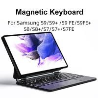 ราคา Wireless Bluetooth Backlight Magnetic Keyboard For Samsung Galaxy Tab S10 FE 10 9 S10 11 inch S10 FE 13 1 S9 Fe S8 S7 Plus S8 Plus S7 FE 12 4 Inch Tablet Smart Cover (22248613407)