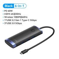 ราคา Vention Type USB C HUB Type C to HDMI 4K 30Hz Type C USB 3 2 Gen 1 PD 60W Wireless HDMI 1080P 60Hz 5Gbps Multi Port Adapter for Laptop MacBook iPhone 16 15 iPad Pro Samsung Galaxy Huawei Switch Dockin
