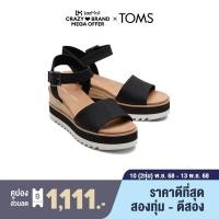 ราคา TOMS รองเท้าลำลองผู้หญิง รุ่น Diana Black Heavy Canvas CE รองเท้าลิขสิทธิ์แท้ (24210531270)