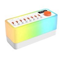 ราคา White Noise Sleep Sound Machine with 8 Portable Bluetooth Speaker 12 Colors Night Lights (24280499961)