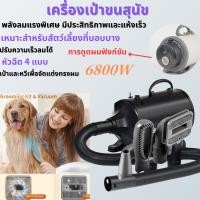 ราคา ไดร์เป่าขนหมา เครื่องดูดฝุ่น 6800W ไดร์ขนหมา เสียงเบา เครื่องเป่าขน ไดร์ไล่น้ำ ไดร์เป่าขนสัตว์ ไดร์สุนัข Pet Hair Dryer (25526952545)