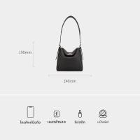 ราคา Elle แอล กระเป๋าสะพายข้างหนังสำหรับผู้หญิงรุ่นใหม่ (25017390959)