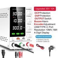 ราคา ม้านั่งดิจิตอล DC Power Supply Variable 30V 10A Adjustable Switching Regulated Power Supply 160V 2A with OCP OVP On off Output USB Quick ChargeEncoder Adjustment Knob (22932174529)