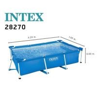 ราคา เก็บโค้ดลด10 INTEX Frame Pool 4 5ม สระว่ายน้ำเฟรมพูลสี่เหลี่ยม รุ่น 28273 สระน้ำขนาดใหญ่ สระน้ำครอบครัว สระน้ำแบบขาตั้ง ไม่ต้องเป่าลม (24361289862)