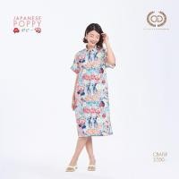 ราคา C D Dress Japanese Poppy เดรส ติดกระดุมหน้า แขนสั้น สีเขียวอมฟ้า CBAFLR (23195907552)