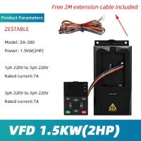 ราคา อินเวอร์เตอร์220V VFD 0 4KW 0 75KW 1 5KW 2 2KW 3KW 4KW 5 5KW อินพุต1 3PH 220V 3 มอเตอร์เฟสอินเวอร์เตอร์แปลงไดรฟ์ AC อินเวอร์เตอร์ (25557629201)
