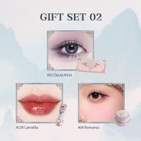 ราคา Flower Knows Butterfly Cloud Collar Collection Makeup Gift Set Includes eyeshadow blush lipstick (22827120358)