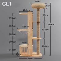 ราคา L Qคอนโดแมว ต้นไม้แมว สูง1 9m ฐานเล็กประหยัดพื้นที่ โครงไม้แข็งแรง รับน้ำหนัก20kg แผ่นกันน้ำ สำหรับแมวทุกขนาด ของเล่นแมว (24974865034)