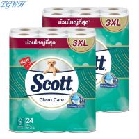 ราคา TGWH ทั้งหมด 2 แพ็ค สก็อตต์ คลีนแคร์ กระดาษชำระหนา 3 ชั้น ม้วนใหญ่ที่สุด 3XL แพ็ค 24 ม้วน SCOTT CLEAN CARE 3XL 24 ROLLS (25137055992)