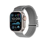 ราคา สายสแตนเลสสำหรับนาฬิกา Apple Watch Series 11 10 9 8 7 6 Titanium Strap 46mm 45mm 44mm 42mm สายหรูหราสายโลหะ Ultra 3 UItra 2 49mm สายนาฬิกาข้อมือ Strap (23842220421)