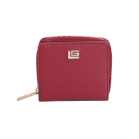 ราคา Guy Laroche กระเป๋าสตางค์พับสั้นซิปรอบ รุ่น MILDLY สีแดง (24116553065)