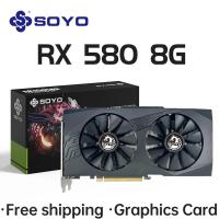 ราคา Best CC ใหม่ กราฟิกการ์ด Radeon RX580 8G GDDR5 หน่วยความจําการ์ดเกมวิดีโอ PCIE3 0x16 GPU เดสก์ท็อปคอมพิวเตอร์ส่วนประกอบ AMD RX 580 8G (24283248617)
