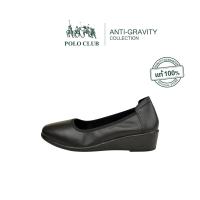 ราคา POLO CLUB รองเท้าหนัง รุ่น AG 1936 สีดำ รองเท้าคัดชูผู้หญิง (19430232156)