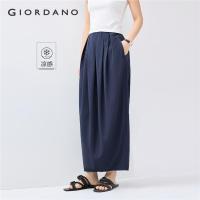 ราคา GIORDANO ผู้หญิง กระโปรงระบายน้ำแข็ง เอวยางยืด กระโปรงยาว กระเป๋าเฉียง จีบ แฟชั่นลำลอง กระโปรงยาว 05465095 (23641175415)