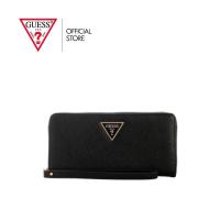 ราคา GUESS กระเป๋า รุ่น ZG7459146 LAUREL II SLG LARGE ZIP AROUND ZIP WALLET สีดำ (25049254284)