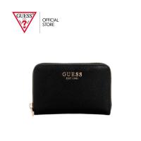 ราคา GUESS กระเป๋า รุ่น BG7898140 AMORETTE SLG MED ZIP AROUND ZIP WALLET สีดำ (25049162933)