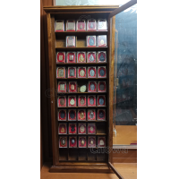 ราคา ตู้โชว์พระเครื่อง 50 ช่อง ไม้สัก จี้พระ ตลับใส่พระ กล่องใส่พระเครื่อง กล่องเก็บพระ เหรียญ สะสมพระ กรอบพระ หลวงปู่ทวด หลวงพ่อรวย หลวงพ (9455928371)